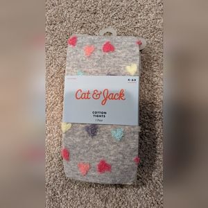 Cat and jack rainbow heart tights